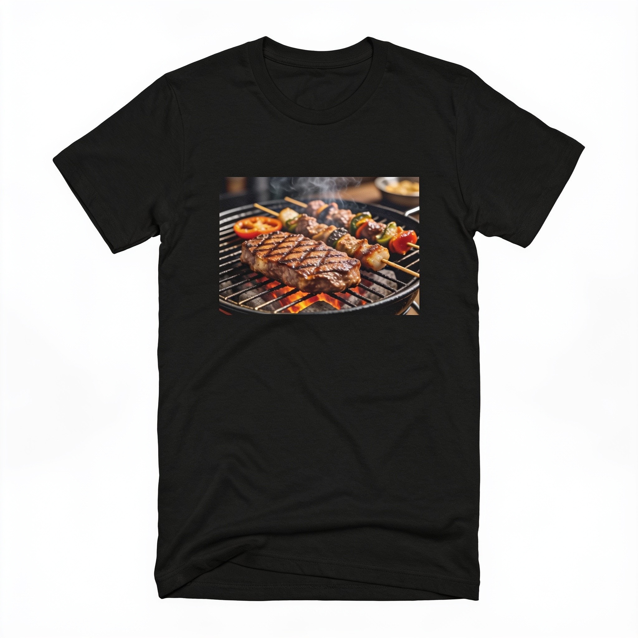 Grills Grills Grills Unisex T-Shirt BBQ Funny Graphic Cotton Tee