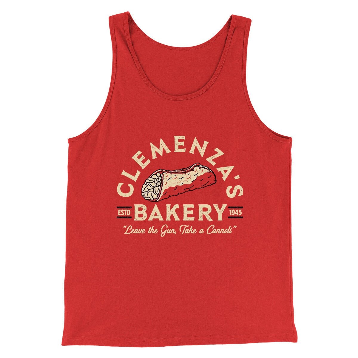 Clemenza’s Bakery Men/Unisex Tank Top - Godfather Quote Print, Combed Cotton