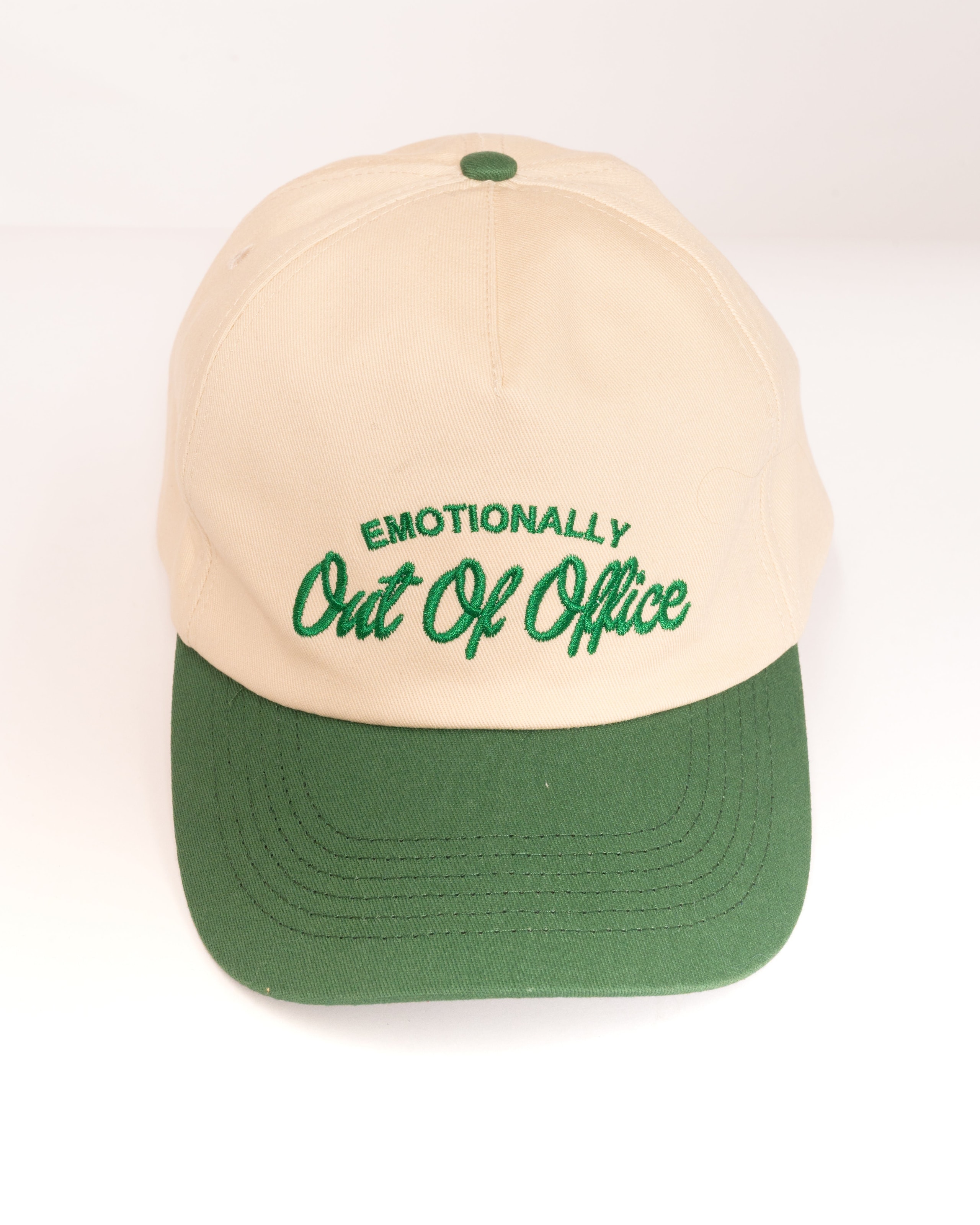 Out Of Office Unisex Cotton Hat - Adjustable Embroidered Cap by Threadheads
