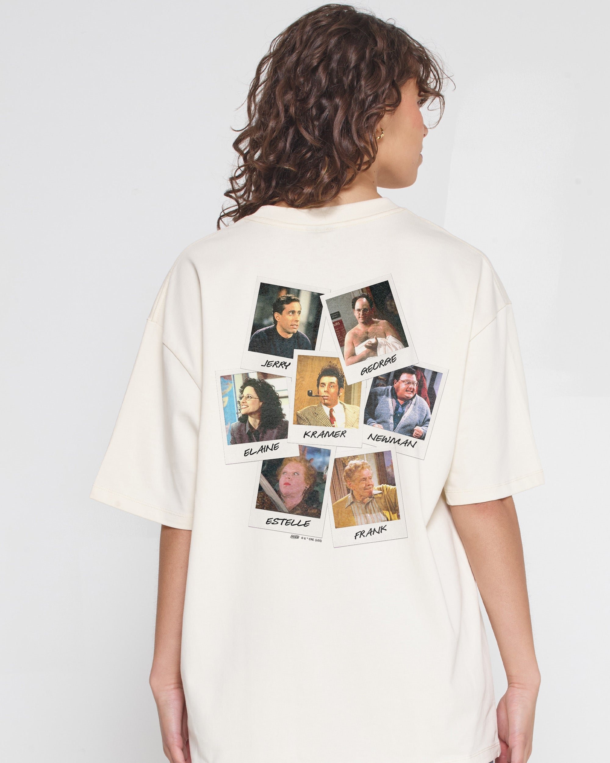 Group Photo Oversized Graphic Tee - Seinfeld Collab Unisex 90s Boxy Fit
