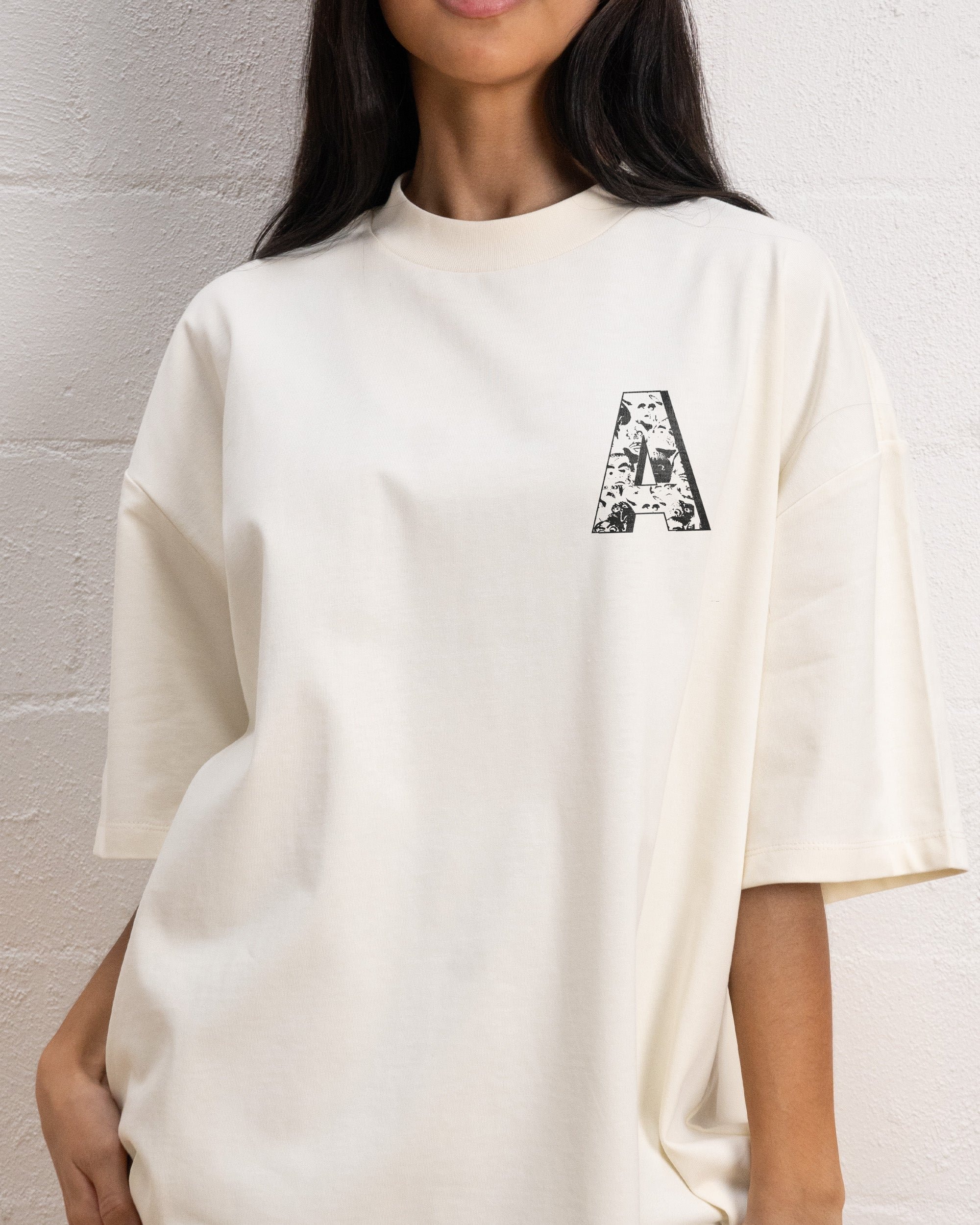 A Is For Anxiety Oversized Graphic Tee - Unisex 100% Combed Cotton Heavyweight 275gsm